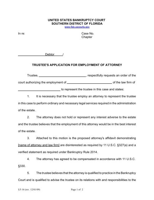 united states bankruptcy court Southern District of Florida united states bankruptcy court Southern District of Florida