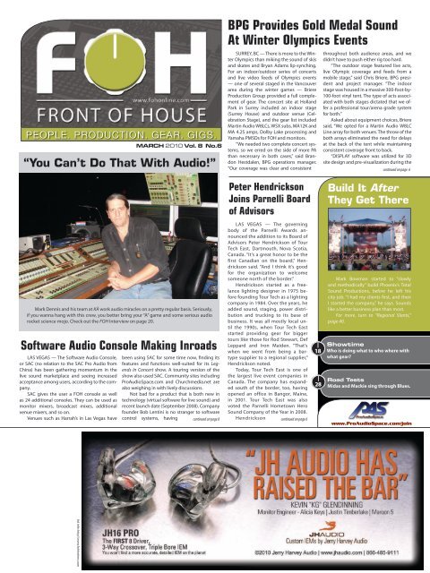 March Issue - FOH Online