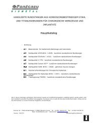 kanülierte standardisierte rundstangen - forecreu