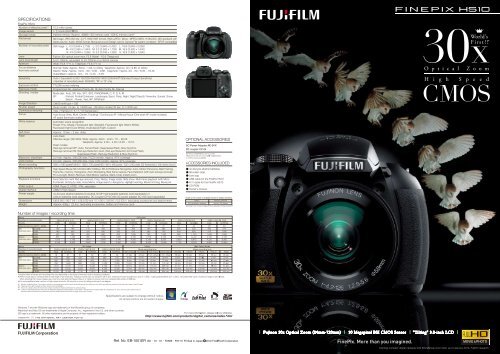 Finepix HS-10 Brochure Fujifilm