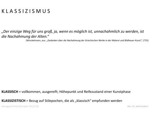 27.09.2012 - Sturm und Drang / Klassizismus