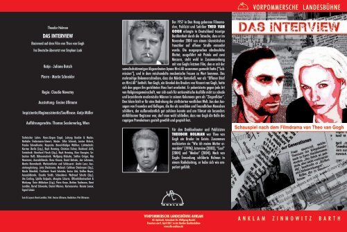 Das Interview - Vorpommersche Landesbühne GmbH