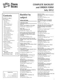 COMPLETE BACKLIST and ORDER FORM July 2012 ... - Floris Books