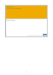 MaxDB 7.6 Performance Analysis - SAP MaxDB