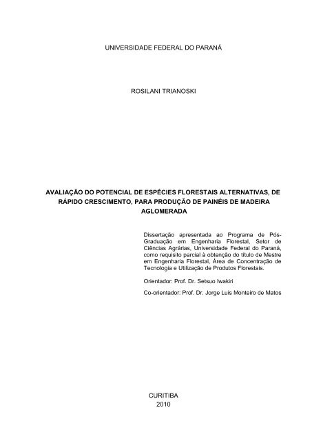 Dissertação em PDF - departamento de engenharia florestal - ufpr ...