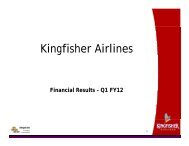 Q1 FY12 - Kingfisher Airlines