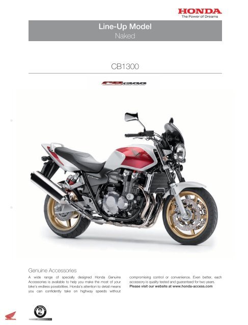 Line-Up Model CB1300 - Honda