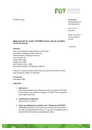 Referat af det 15. møde i FOT2007 Forum, den 22 maj 2012, 10-15 i ...