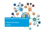 Social media from the inside out: A Bupa case study - FT Business