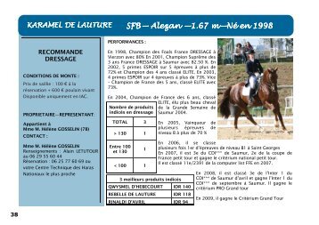 karamel de lauture - France Dressage