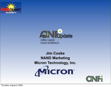 ONFi 2.1 - Flash Memory Summit