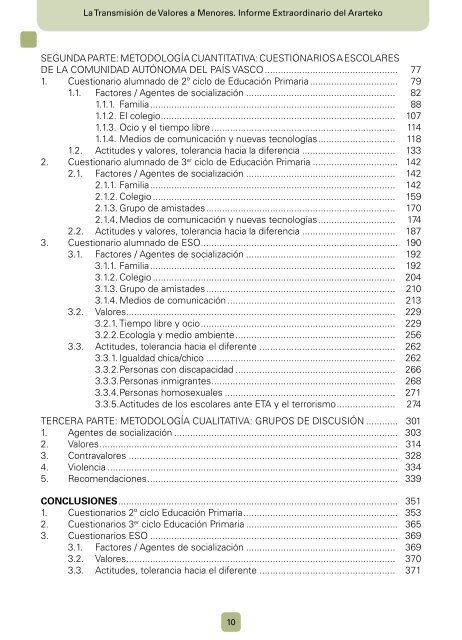 La transmisión de valores a menores - Ararteko