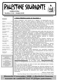 Bulletin n°24 - Association France Palestine Solidarité