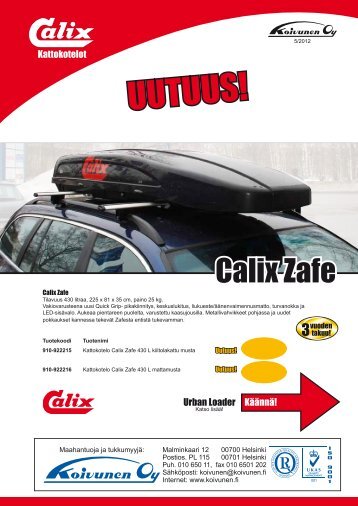 Calix-kattokotelot-esite 2012 - Fixus