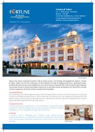 Fact Sheet JP Palace-Mysore_New.cdr - Fortune Park Hotels