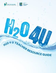 H20 4 U Educator Resource Guide - Free The Children