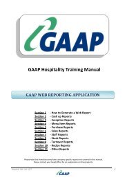 Web Application Training Manual - GAAP Software