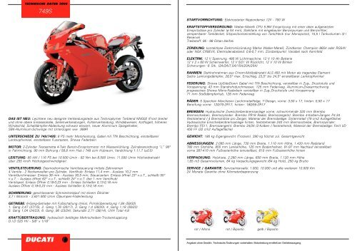 MODELLE 2005 MODELLE 2005 DUCATI - 1000PS.at