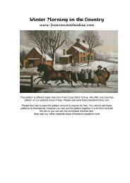 Winter Morning in the Country - Free Cross Stitch Online