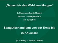 Saatgutbehandlung von der Ernte bis zur Aussaat - Bayern