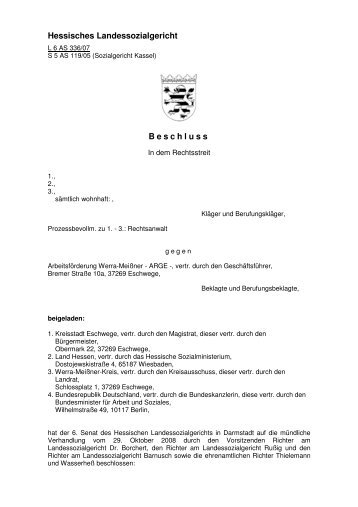 Vorlagebeschluss für das BVerfG - Flegel-g.de