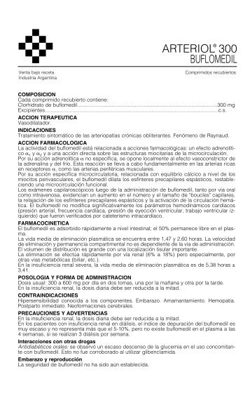 arteriol 300 PROSPECTO 8/05 - Gador SA