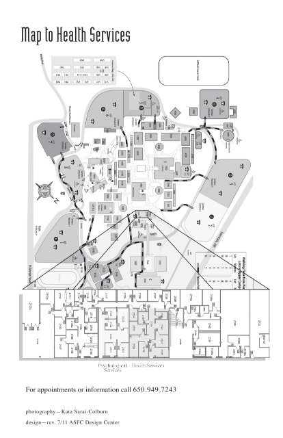 Map to Health Services - Foothill College