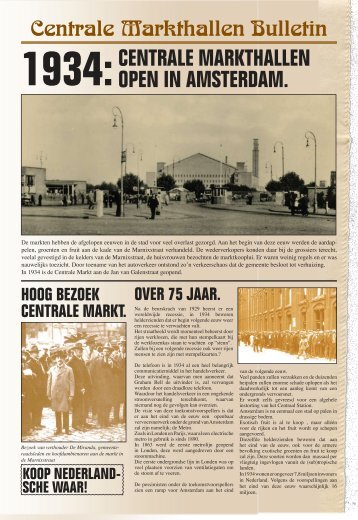 CENTRALE MARKTHALLEN OPEN IN AMSTERDAM. - Food Center ...