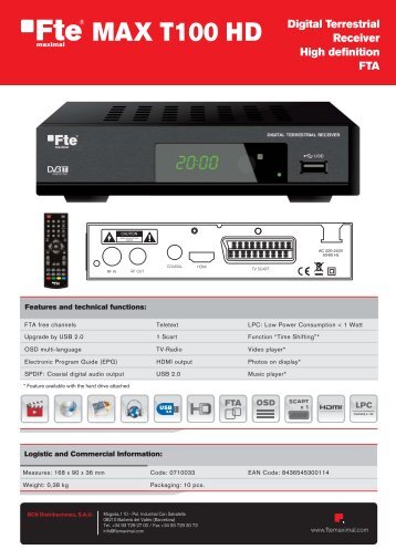 Max T100 HD_EN.indd - FTE Maximal