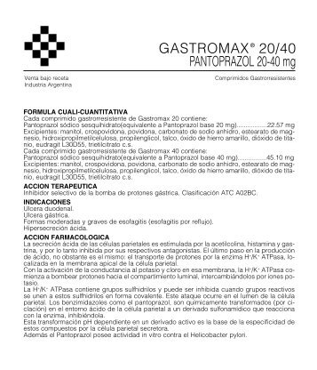 Gastromax 20/40 prosp 3/05 - Gador SA