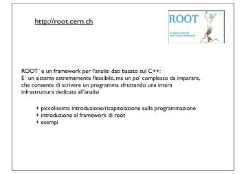 ROOT e l'analisi dati - Fisica