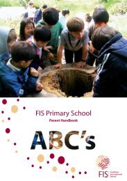 Primary School Handbook - Frankfurt International School