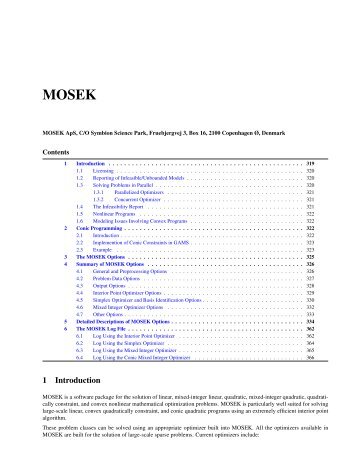 MOSEK - GAMS