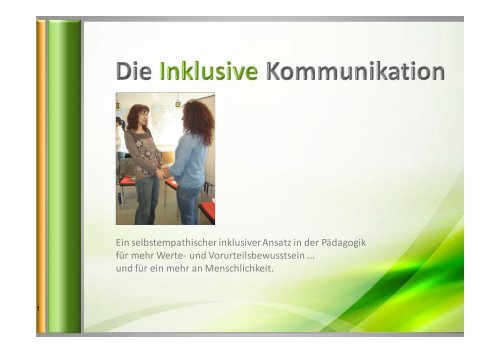 Die Inklusive Kommunikation - Theresia Friesinger