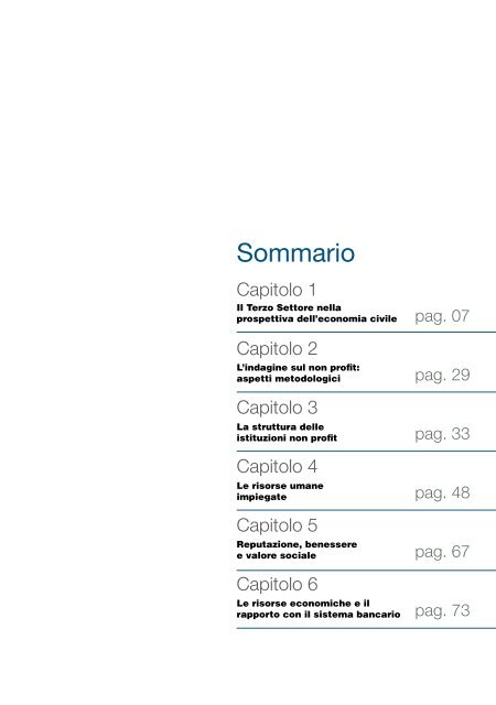 Ricerca sul valore economico del Terzo Settore in Italia 2012