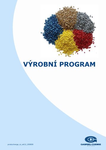 VÝROBNÍ PROGRAM - Gabriel Chemie