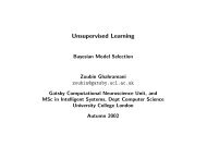 Lecture Slides (Bayesian Model Selection) - Gatsby Computational ...