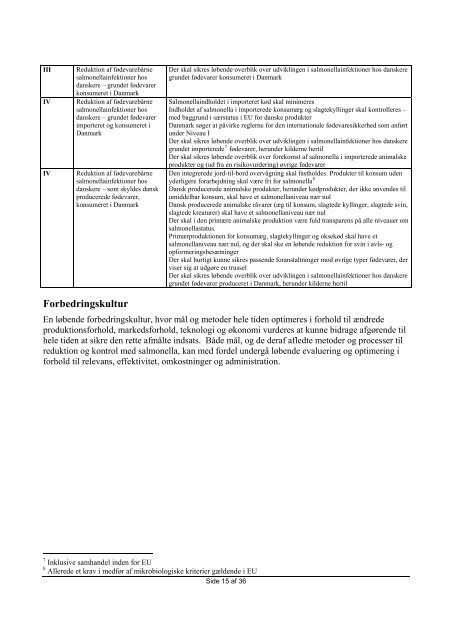 De danske systemer til overvågning og kontrol af salmonella De ...