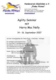 Agility Seminar mit Harry Mac Nelly - Hundeverein Gäufelden ...