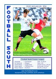 1st to 3rd June 2013 - Football South