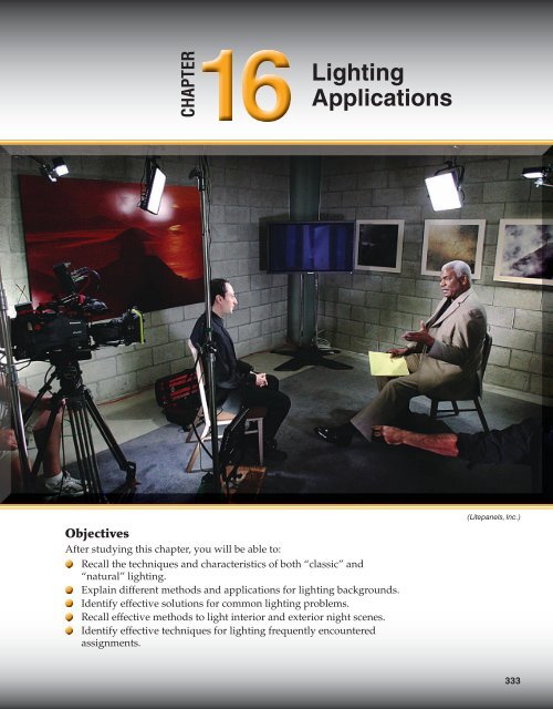Light Chapter Photo CHAPTER Lighting Applications