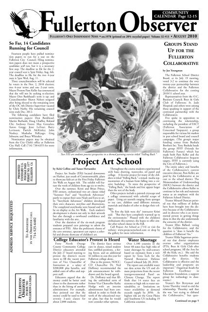 Aug - Fullerton Observer