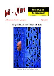 Siegerbild Jahreswettbewerb 2000 - Fotogruppe Bickenbach