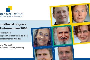 Gesundheitskongress für Unternehmen 2008 - Fürstenberg Institut