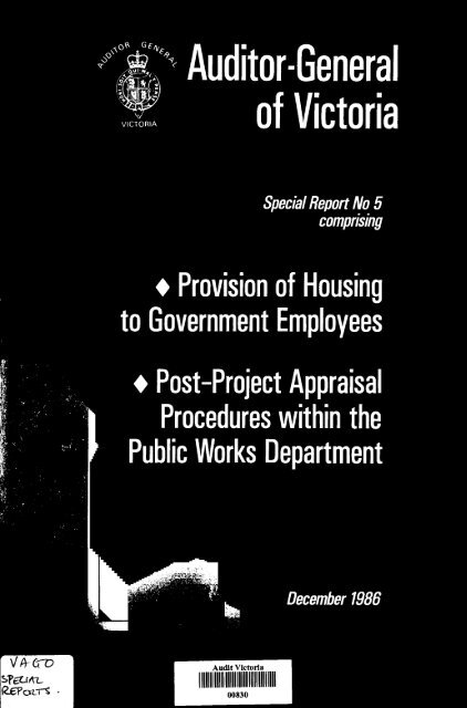 Provision of Housing to Government Employees : post-project ...