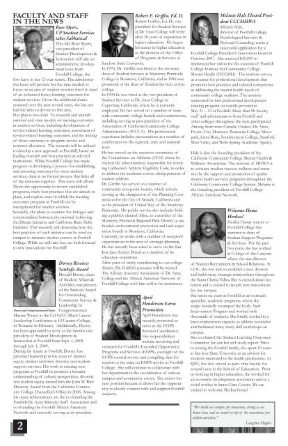 Foothill College African American Network Newspaper 1