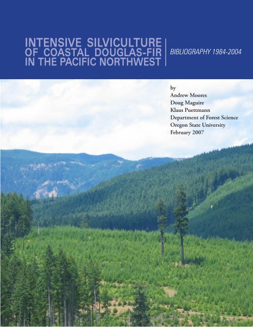 IntensIve sIlvIculture - Forest Science Labs - Research Network