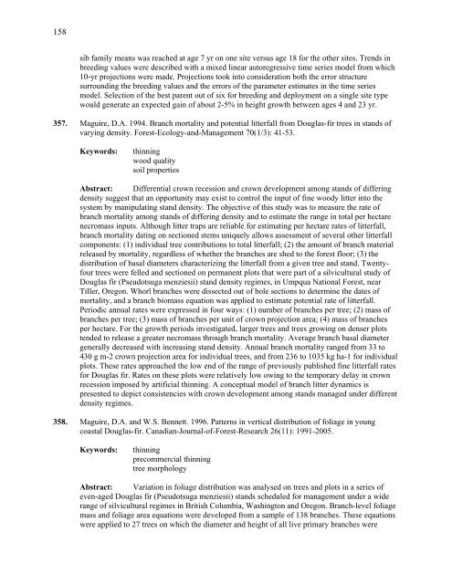 IntensIve sIlvIculture - Forest Science Labs - Research Network ...