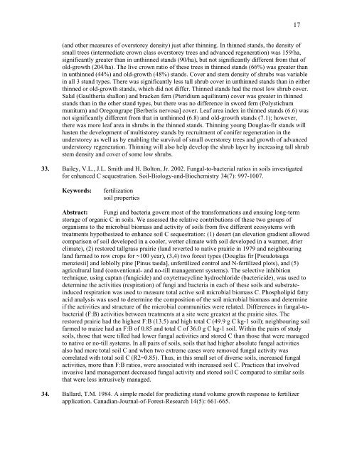 IntensIve sIlvIculture - Forest Science Labs - Research Network ...