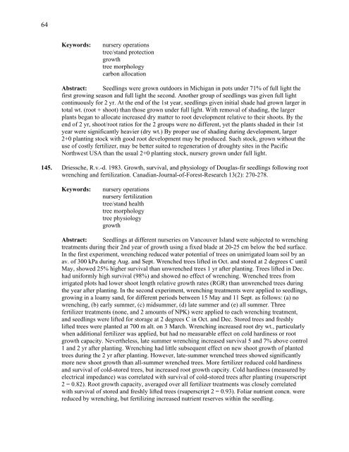 IntensIve sIlvIculture - Forest Science Labs - Research Network ...